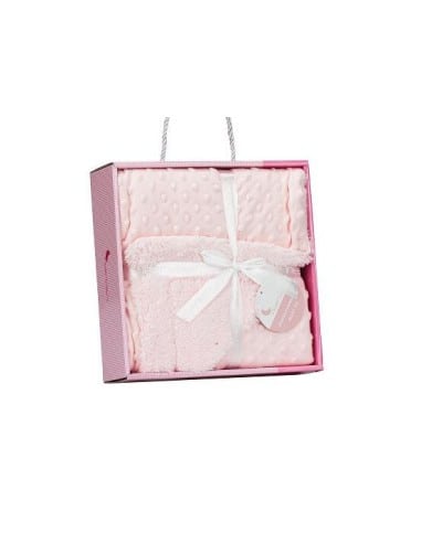 INTERBABY Κουβέρτα Αγκαλιάς με ΜικροΪνες Pink...