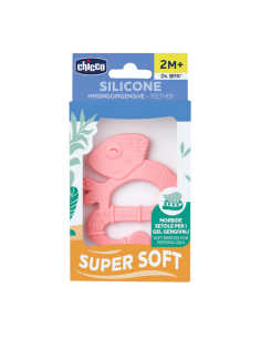 CHICCO Κρίκος Οδοντοφυϊας Σιλικόνη Neutral Ροζ 2m+ 2