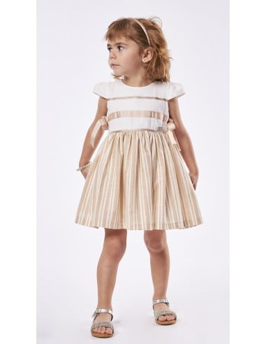 EBITA FASHION Παιδικό Φόρεμα Εκρου