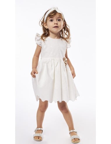 EBITA FASHION Βρεφικό Φόρεμα Λευκό