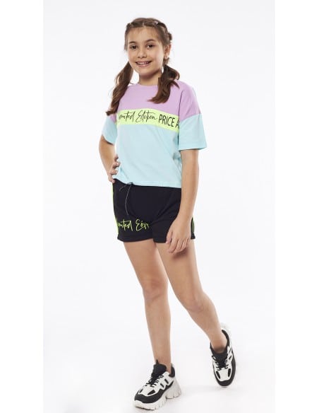 EBITA FASHION Παιδικό Σετ Σορτς 2τμχ Μωβ