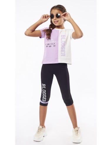 EBITA FASHION Παιδικό Σετ Κολάν 2τμχ Μωβ