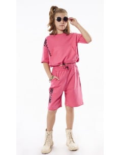 EBITA FASHION Παιδικό Σετ Βερμούδα 2τμχ Κοραλί 2