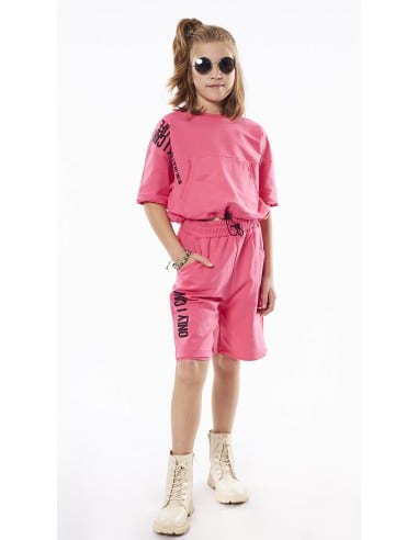 EBITA FASHION Παιδικό Σετ Βερμούδα 2τμχ Κοραλί