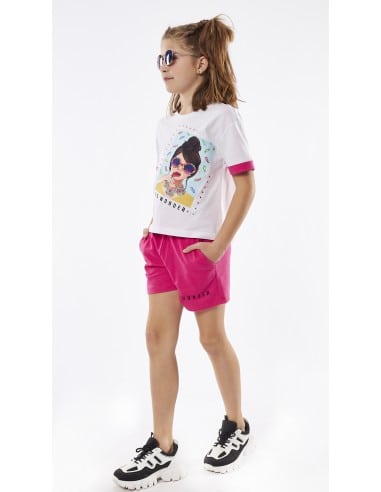 EBITA FASHION Παιδικό Σετ Σορτς 2τμχ Φούξια