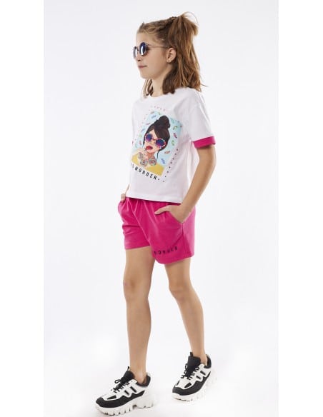 EBITA FASHION Παιδικό Σετ Σορτς 2τμχ Φούξια