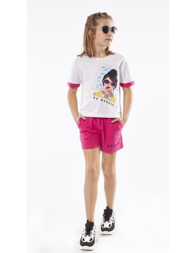 EBITA FASHION Παιδικό Σετ Σορτς 2τμχ Φούξια
