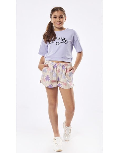 EBITA FASHION Παιδικό Σετ Σορτς 2τμχ Μωβ