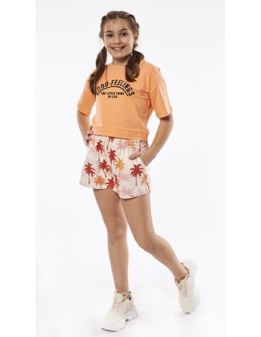 EBITA FASHION Παιδικό Σετ Σορτς 2τμχ Πορτοκαλί