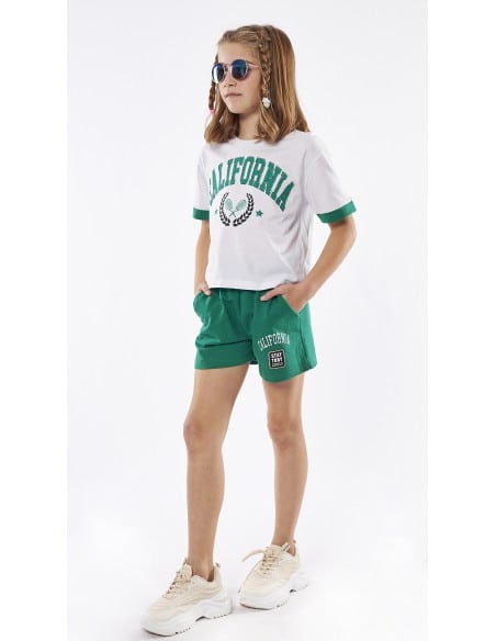 EBITA FASHION Παιδικό Σετ Σορτς 2τμχ Πράσινο