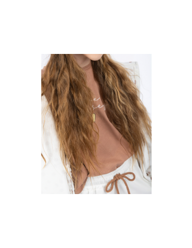 ENERGIERS Crop top Καμηλό