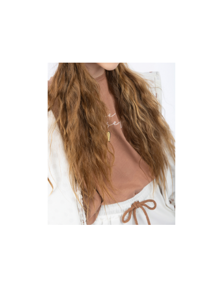 ENERGIERS Crop top Καμηλό