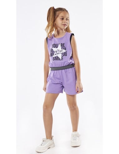 EBITA FASHION Παιδική Ολόσωμο Σορτς Λιλα