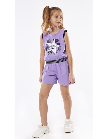 EBITA FASHION Παιδική Ολόσωμο Σορτς Λιλα