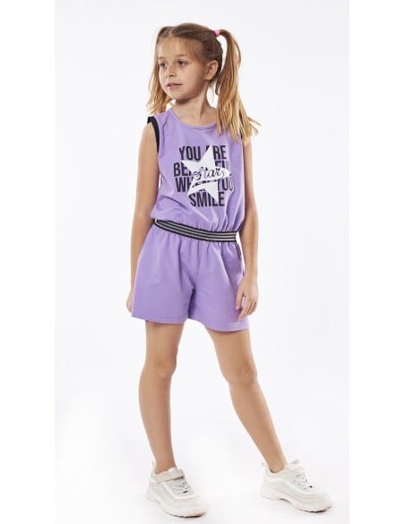 EBITA FASHION Παιδική Ολόσωμο Σορτς Λιλα