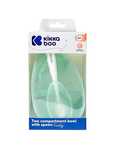 KIKKA BOO Δοχείο Φαγητού Με Χωρίσματα Kαι Kουτάλι Tasty Mint