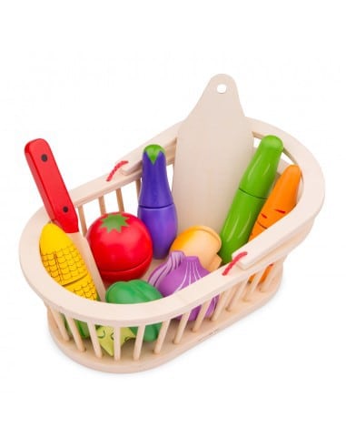NEW CLASSIC TOYS Cutting Meal- Vegetable Basket