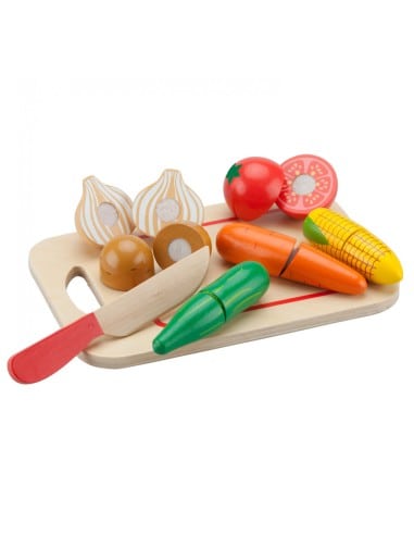 NEW CLASSIC TOYS Cutting Meal-Vegetables 8τμχ
