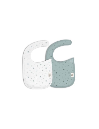 INTERBABY Σαλιάρα Με Velcro Duendes Green 2τμχ