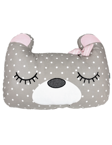 BABY STAR Διακοσμητικό Μαξιλάρι Tiny Friends  Αρκούδα Ροζ