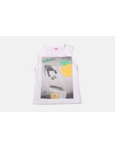 JOYCE Παιδικό T-shirt 2τμχ Λευκό Μπλε 2