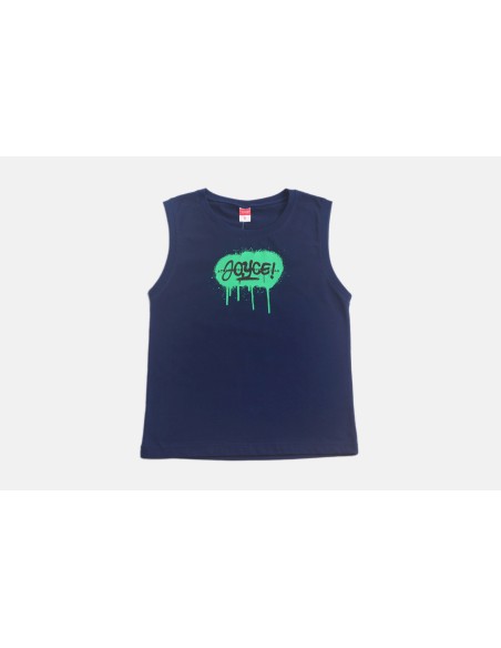 JOYCE Παιδικό T-shirt 2τμχ Λευκό Μπλε