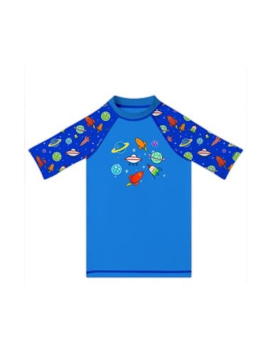 SLIPSTOP Αντηλιακό Μπλουζάκι UPF50+ Spaceships Shirt Μπλε