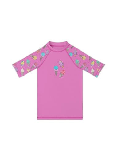 SLIPSTOP Αντηλιακό Μπλουζάκι UPF50+ Ice Cream Shirt Ροζ