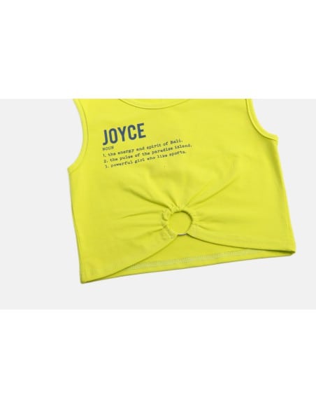 JOYCE Παιδικό Σετ Σορτς 2τμχ Λαχανί