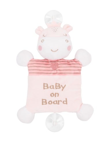 KIKKA BOO Baby on Board Hippo Dreams