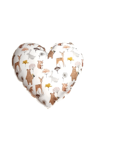 BABY STAR Διακοσμητικό Μαξιλάρι Forest Friends – Καρδιά