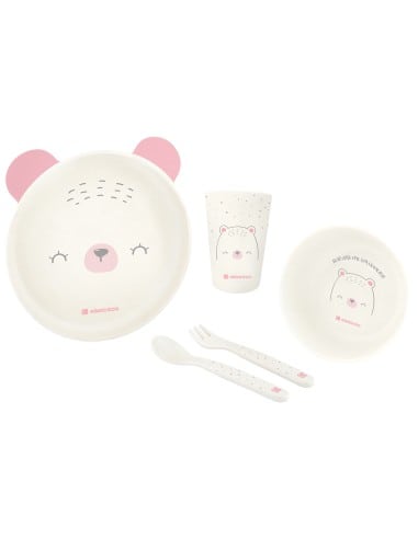 Kikka Boo Σετ Φαγητού Bear with me Pink