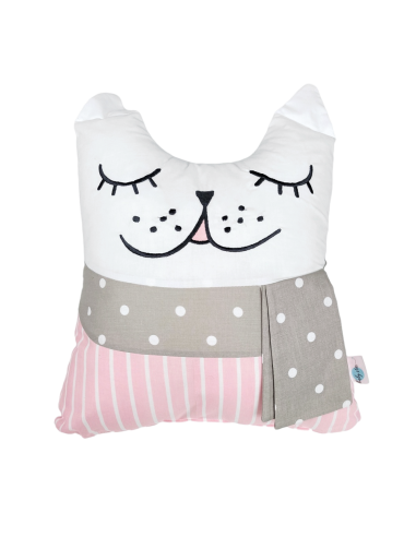 BABY STAR Διακοσμητικό Μαξιλάρι Γάτα Tiny Friend Ροζ