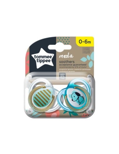 TOMMEE TIPPEE Πιπίλα Σιλικόνης Moda Boy Soother 0-6m